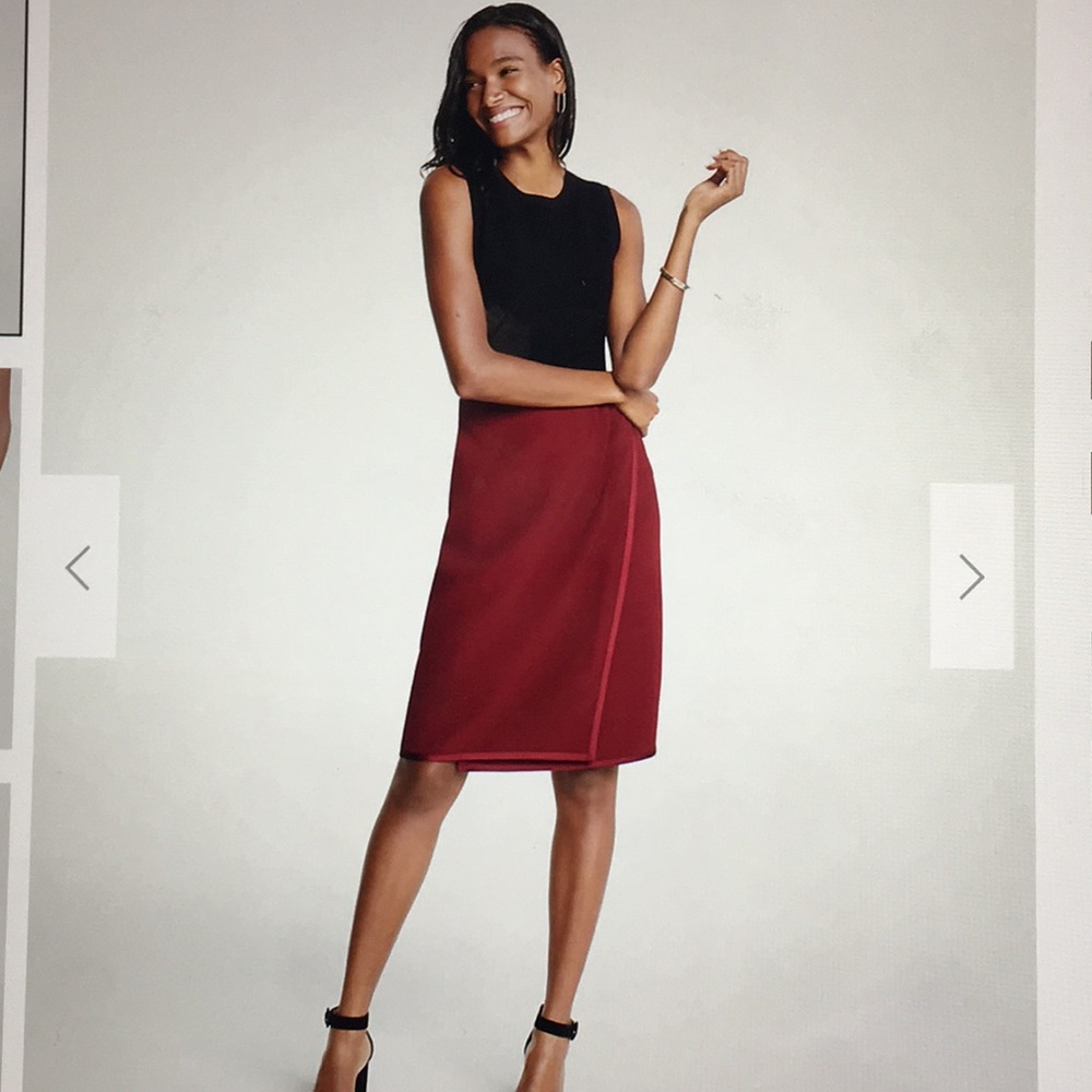 Ann Taylor red pencil skirt NWT